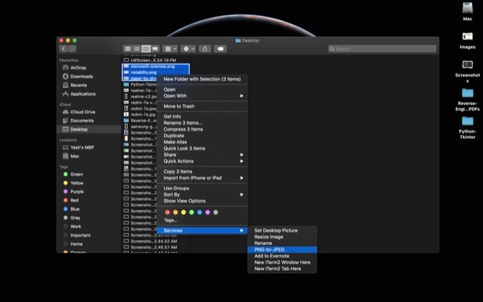 So konvertieren Sie Bilder im Batch auf dem Mac mit Automator - Dienst ausführen 2