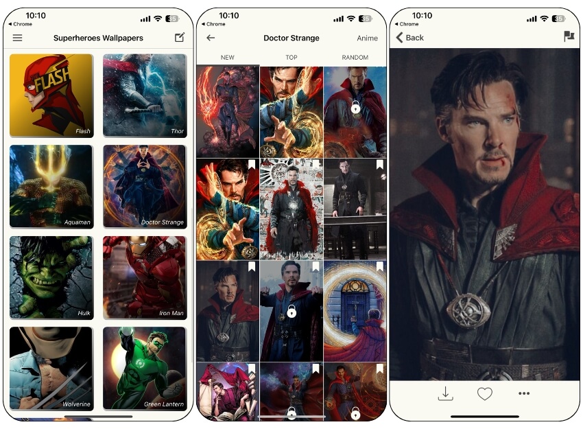 приложение superhero для обоев на iphone