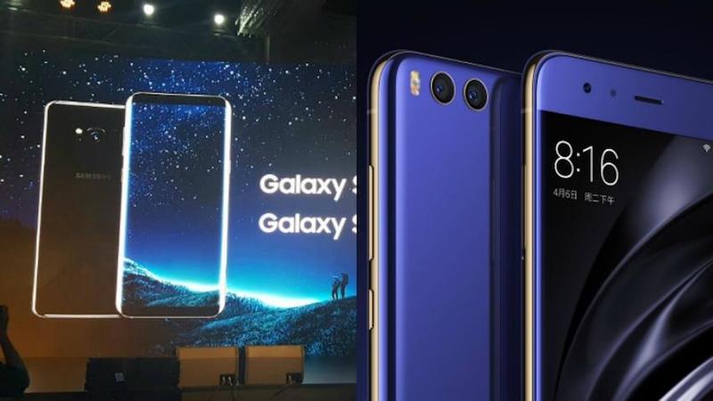 le galaxy s8 et xiaomi mi 6: deux téléphones, rôles similaires - galaxy s8 mi6