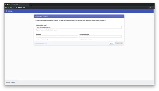 Criar uma conta de administrador