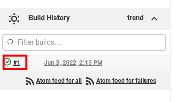 historique de construction jenkins