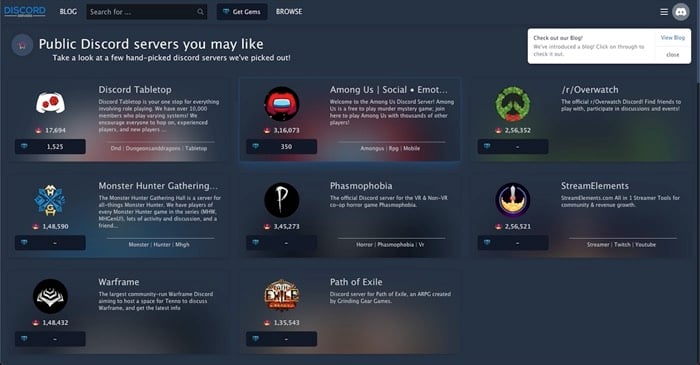 trouver des serveurs discord à rejoindre sur discordservers