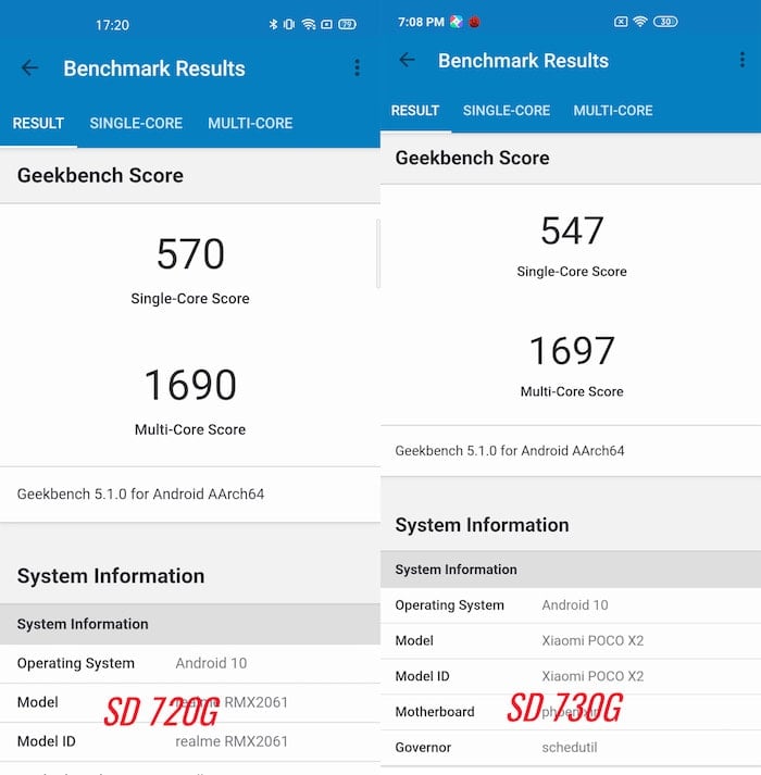 snapdragon 720g ist tatsächlich besser als der 730g und helio g90t: so ist es! - 720g vs 730g