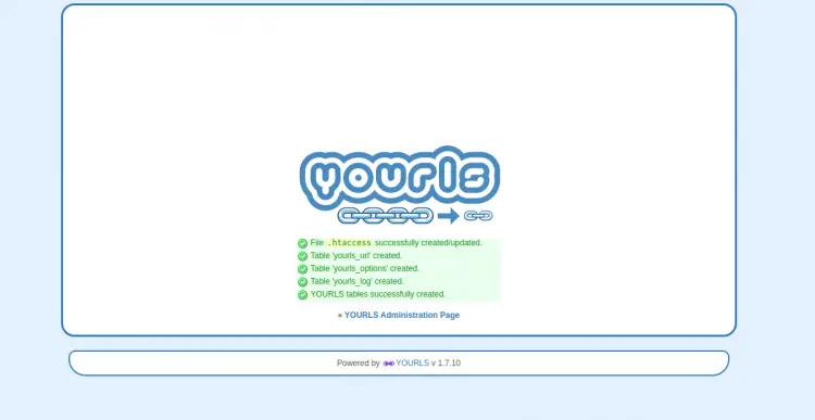 Instalador de YOURLS