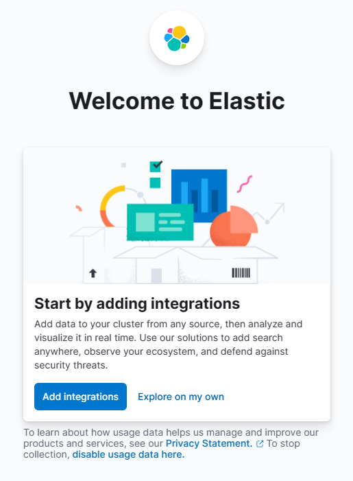 Kibana-Startseite