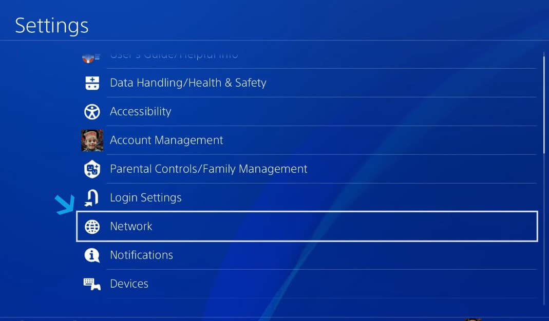 Изменить DNS на PS4