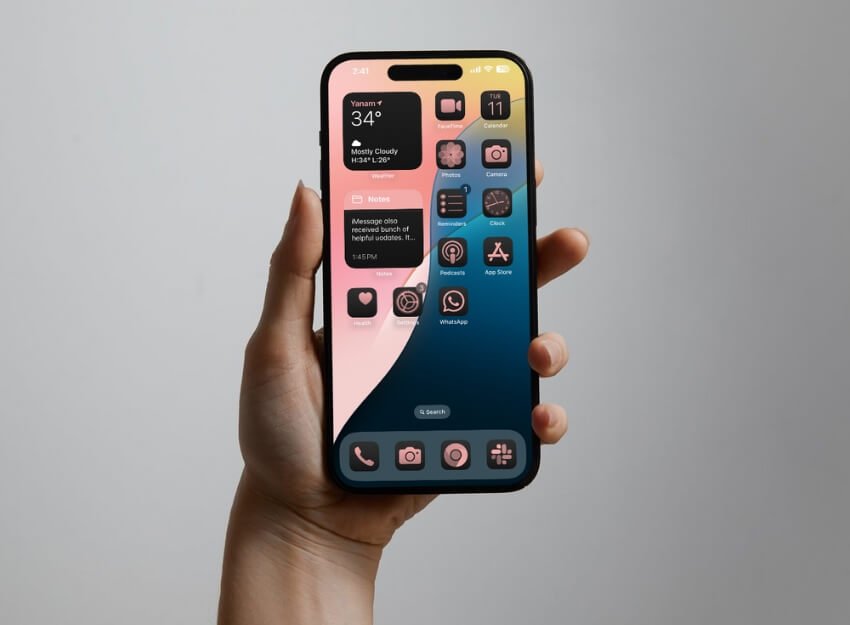 nuova schermata principale ios 18