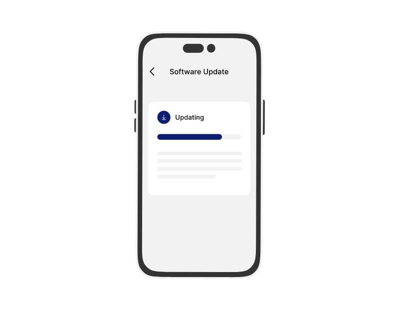 スマートフォンのソフトウェアを更新する