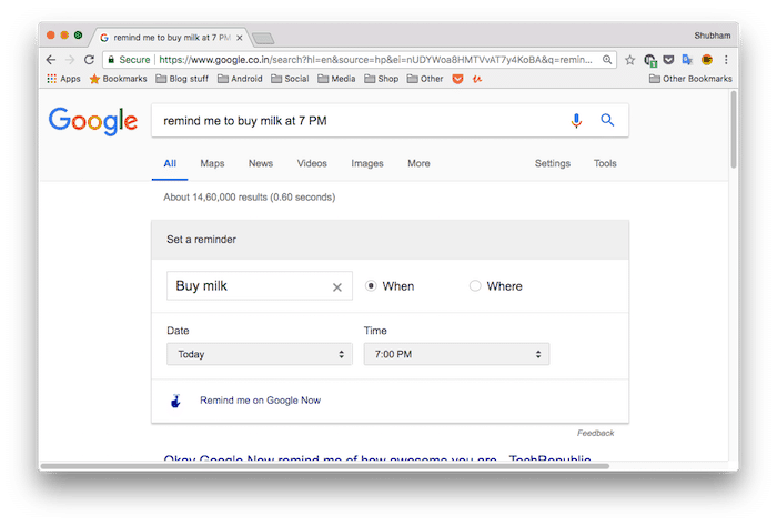 la façon la plus simple de définir des rappels est de simplement le rechercher sur google - google définir des rappels
