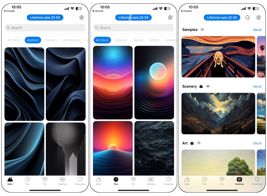приложение one4wall для обоев