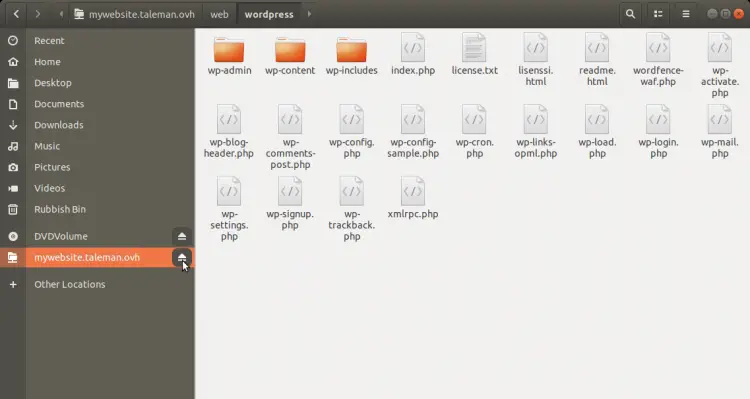Disconnettere il montaggio SSH