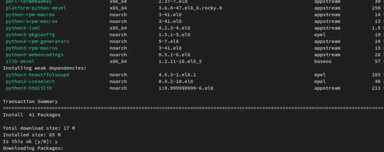 instalar dependências python