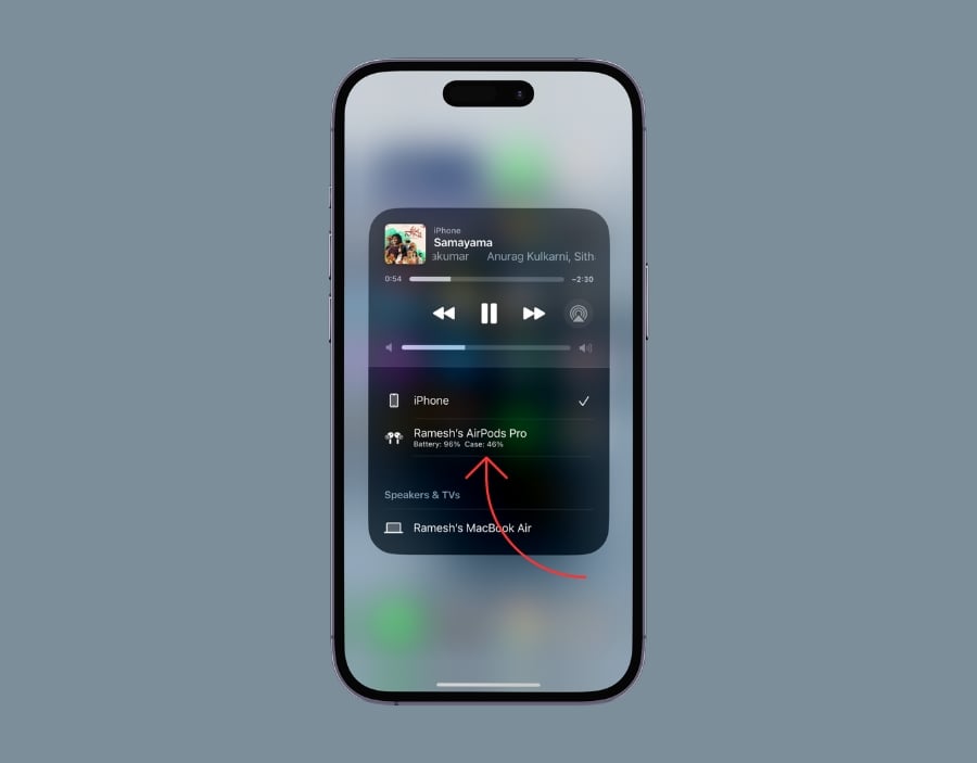11 schnelle Möglichkeiten, um AirPods zu reparieren, die sich nicht mit der Apple Watch verbinden - AirPods als Audioquelle auf dem iPhone auswählen