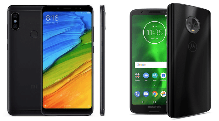 comment le moto g6 se compare-t-il à la concurrence de realme, redmi et d'autres - moto g6 xiaomi redmi note 5 pro