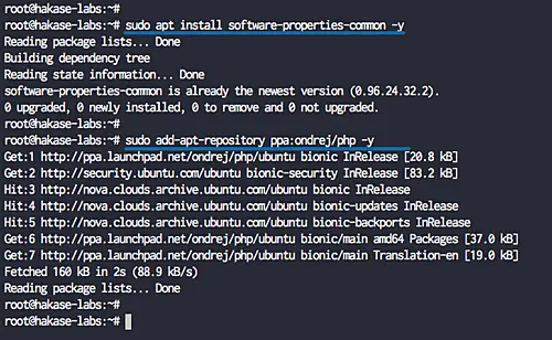 Installa PHP 7.1