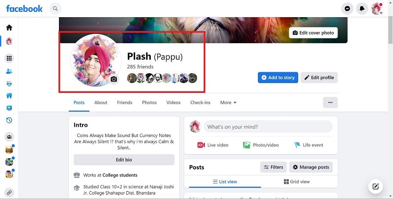 cognome facebook rimosso
