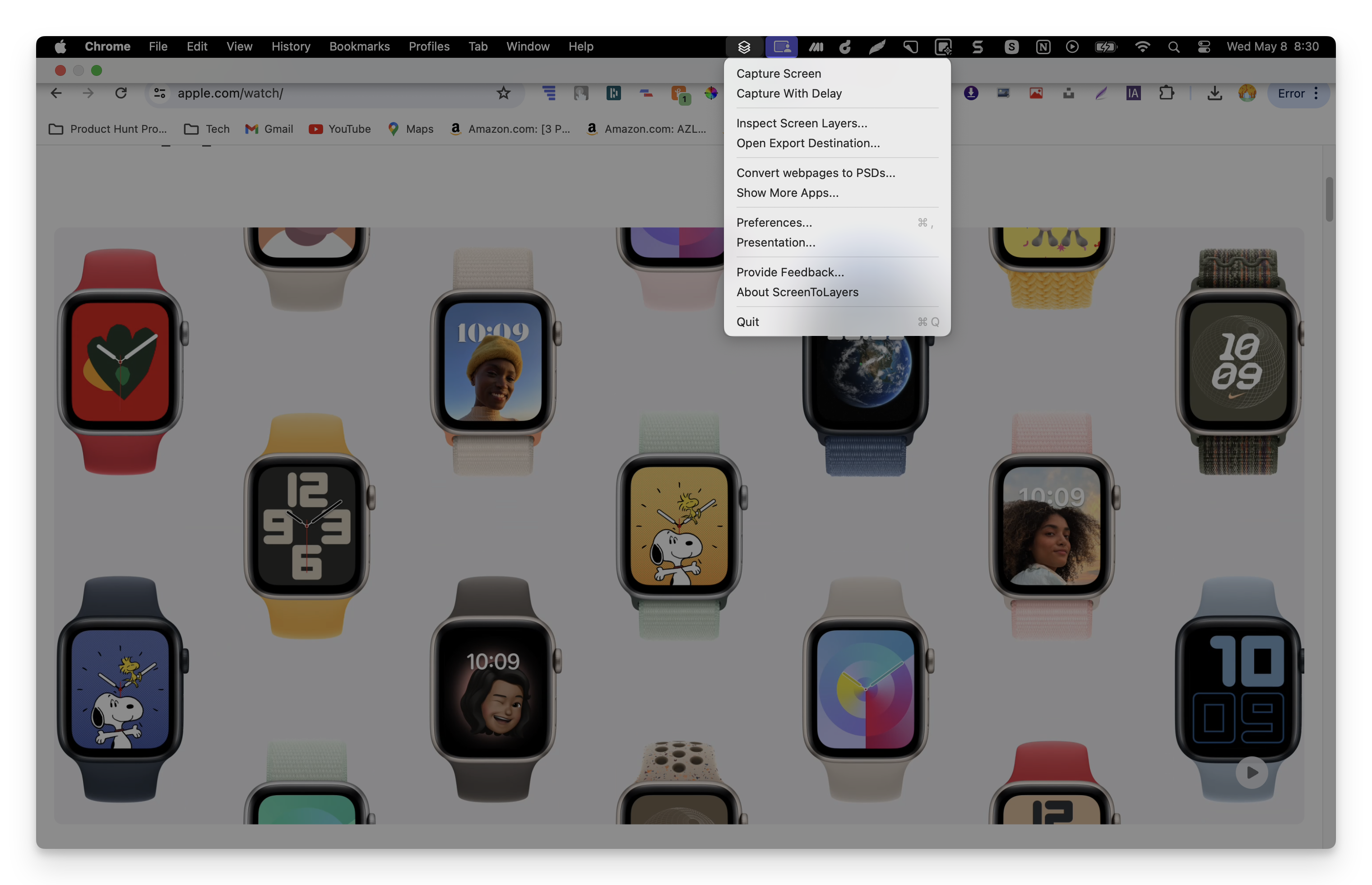 screentolayers screenshot tool