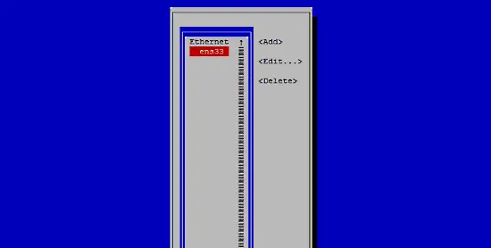 Selecionar interface de rede