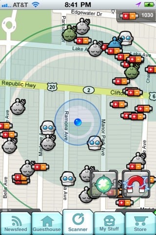 jeux gps iphone - dokobots