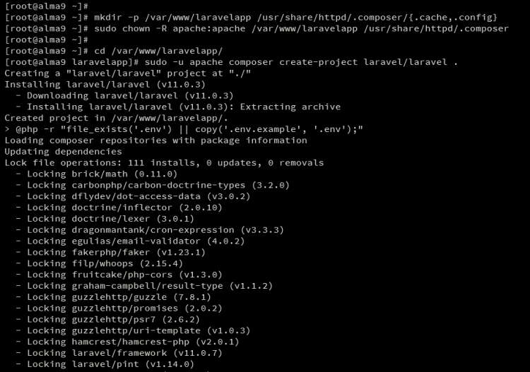 install Laravel