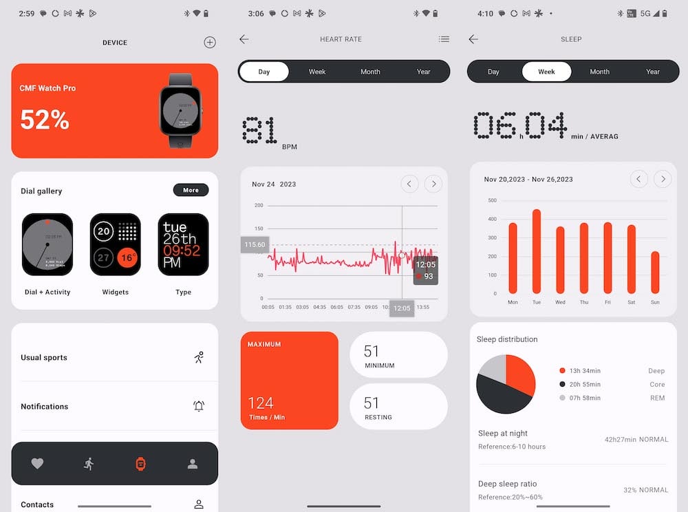 aplicación del cmf watch pro