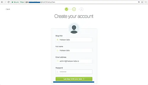 Créer une connexion administrateur