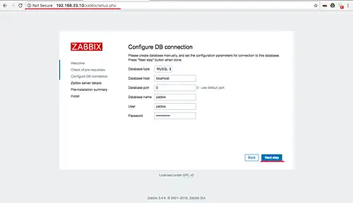 Configura db