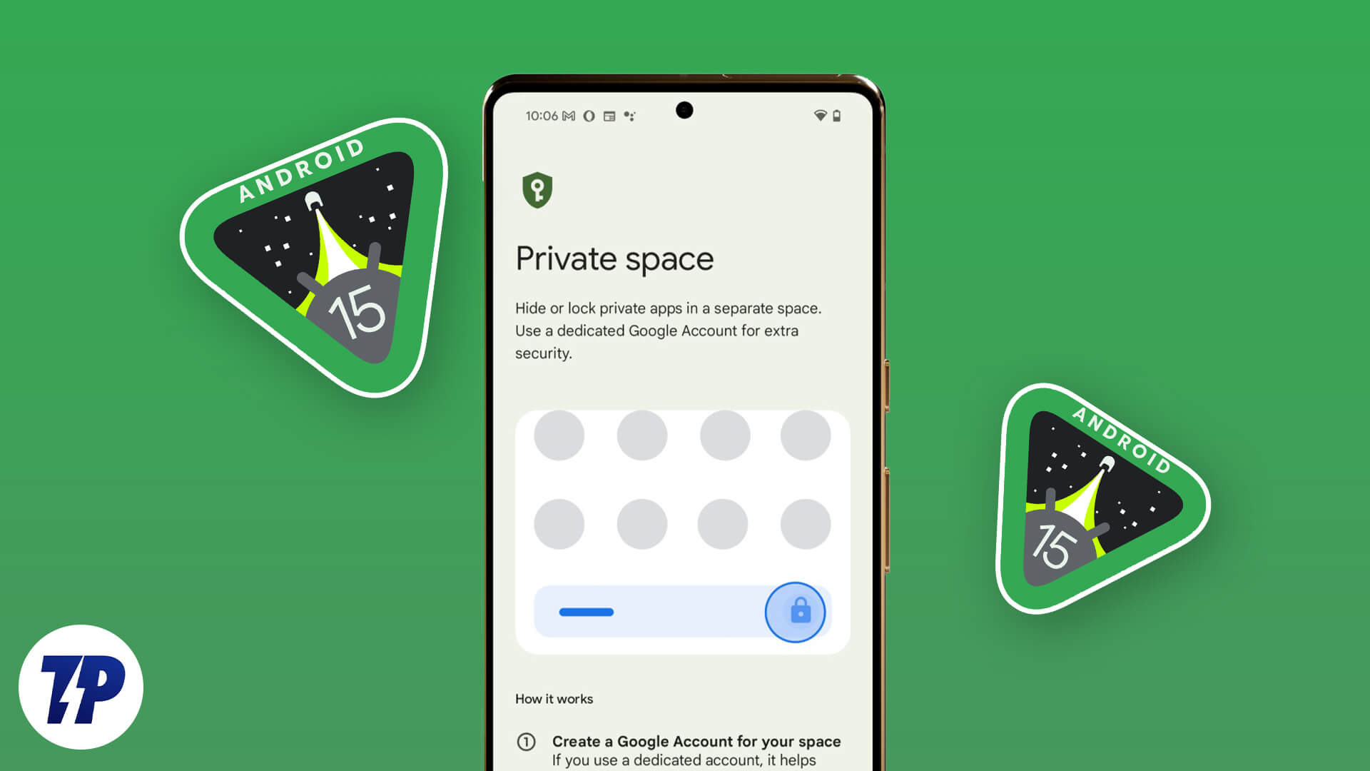 espace privé android 15