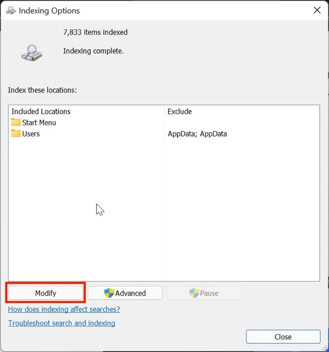 modificar configuraciones del menú de inicio