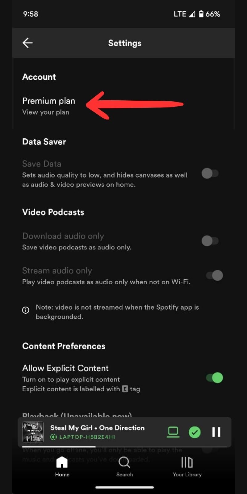 cambia metodo di pagamento spotify su smartphone 3