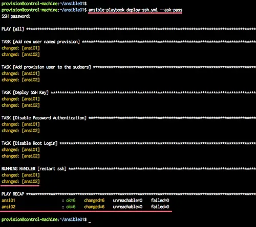 Esegui il Playbook