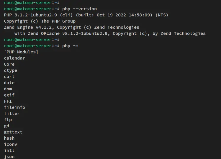 verificar versión php