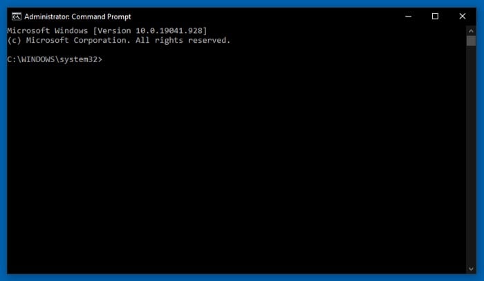 símbolo del sistema de windows