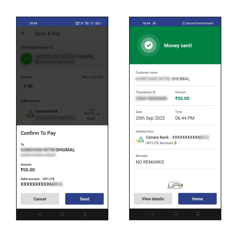transazione upi lite