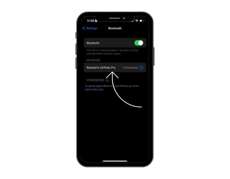 AirPods Proの接続