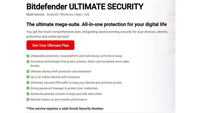 bitdefender ultimate security