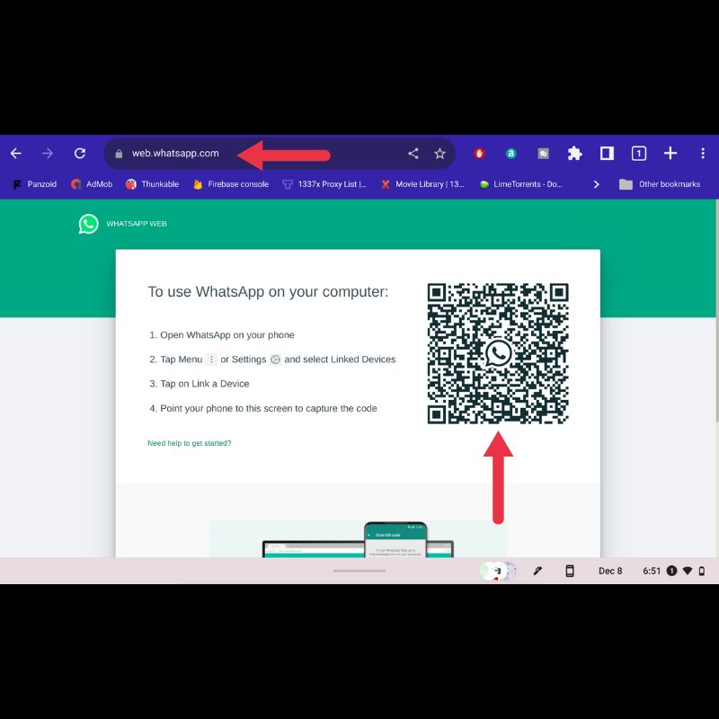 WhatsApp Webコンソール