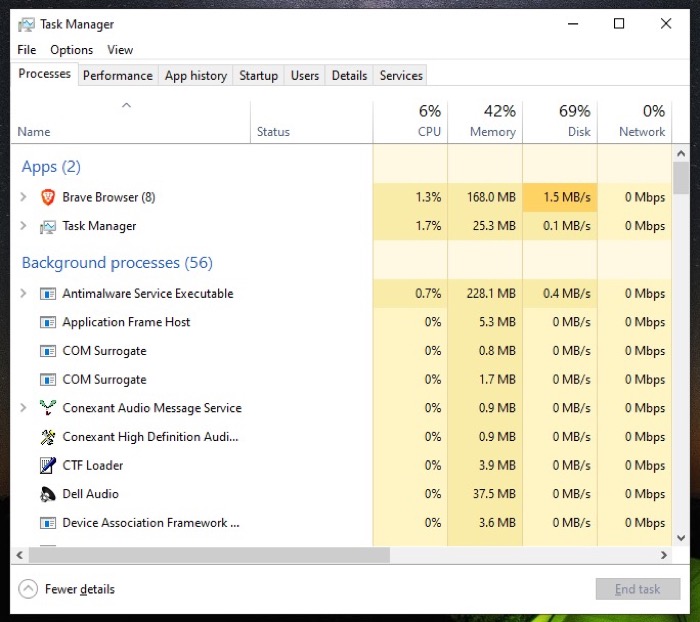 ver tareas activas en windows