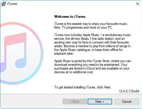 Windows 10にiTunesをダウンロードしてインストール