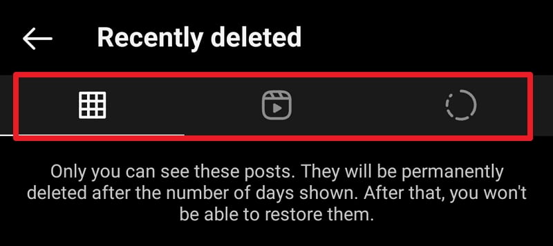 страница недавно удаленные в instagram