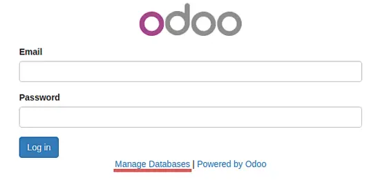 Odooログイン