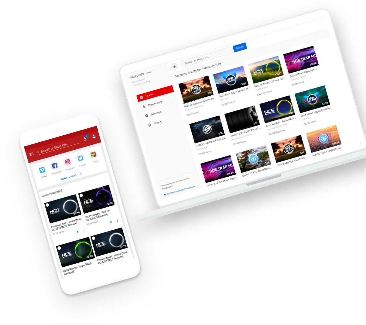 Приложение Videoder для Android
