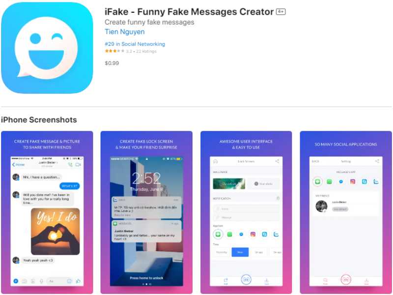 ifake für iphones