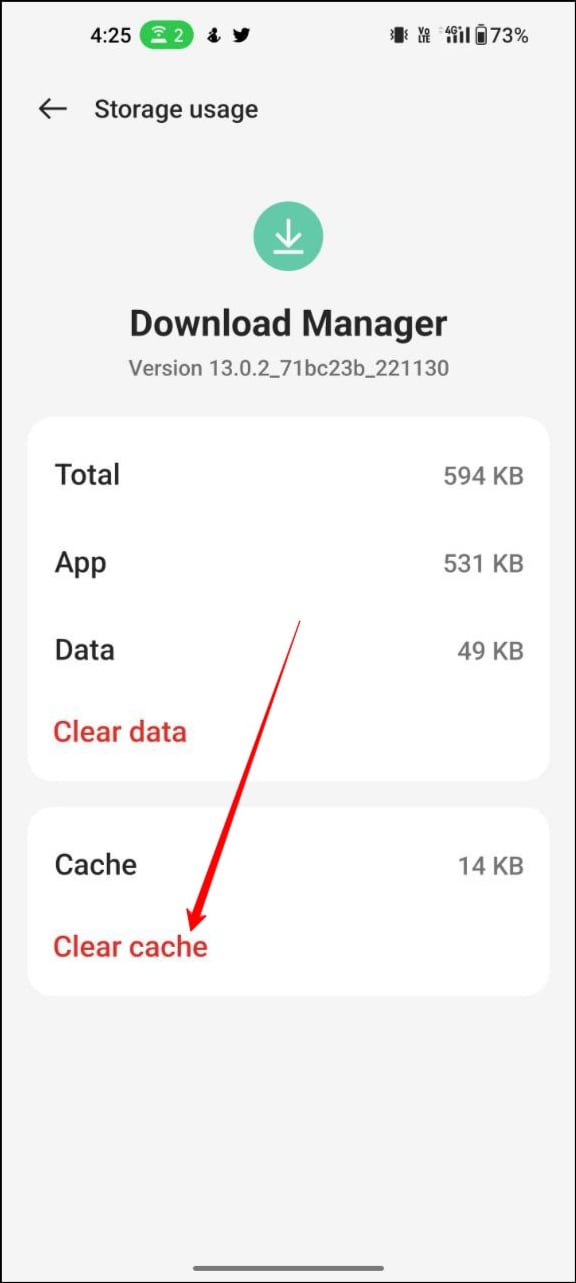 download-manager-cache-löschen
