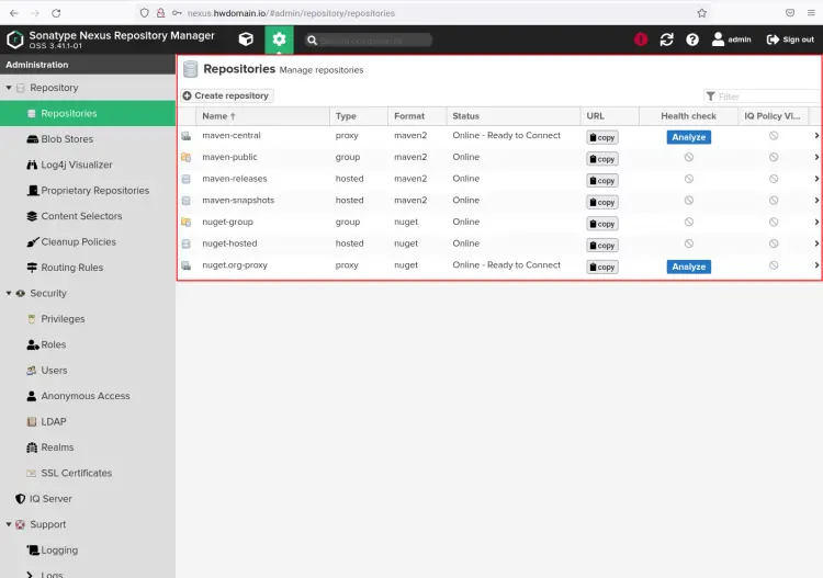 gestor de repositorios