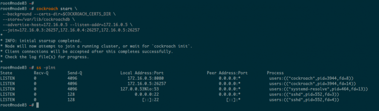 Avvia CockroachDB Secure Cluster